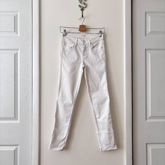 MOTHER The Ponyboy Frayed Cuffed Straight Leg Jeans in Stayin' Alive - Picture 3 of 10